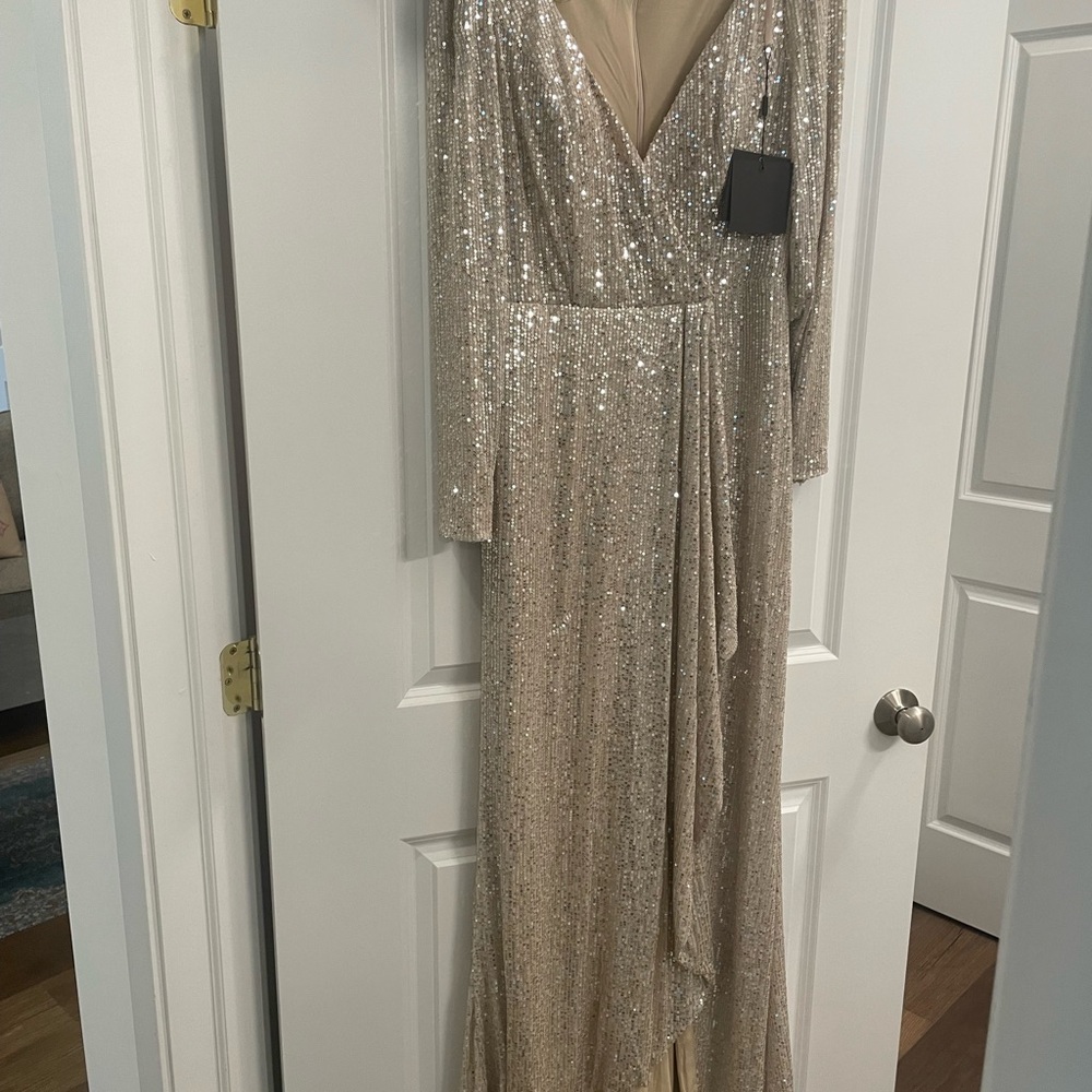 Ieena for Duggal gown